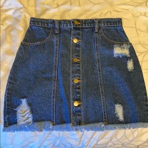SHEIN denim skirt